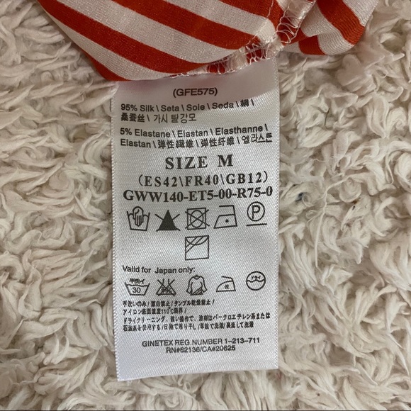 💎Guess • Silk Dark Blue/Red Dress - Picture 6 of 7